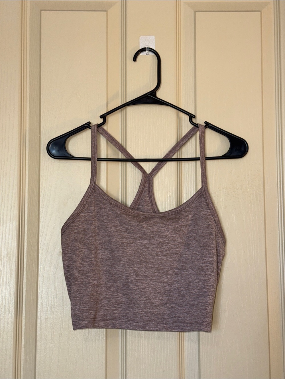 Heather Brown Crop Tank